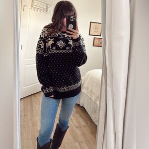 Polo by Ralph Lauren Black and Cream Sweater